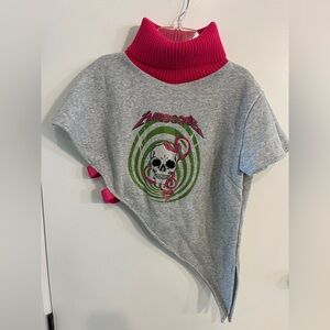Women’s size XL HTF Akira Hardcore Side Cutout Sweatshirt
